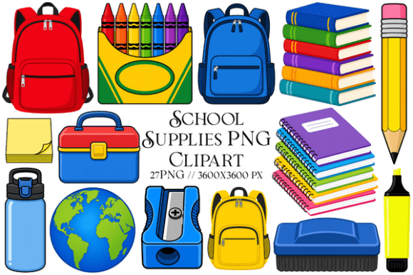 Download School Supplies PNG Clipart - Premium Resources
