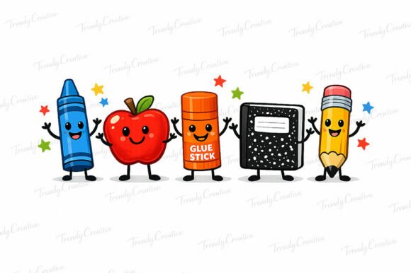 Download Back to School Supplies Sublimation PNG - Premium Resources